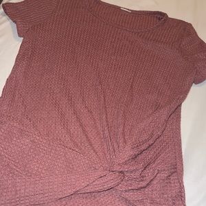 Waffle material like top